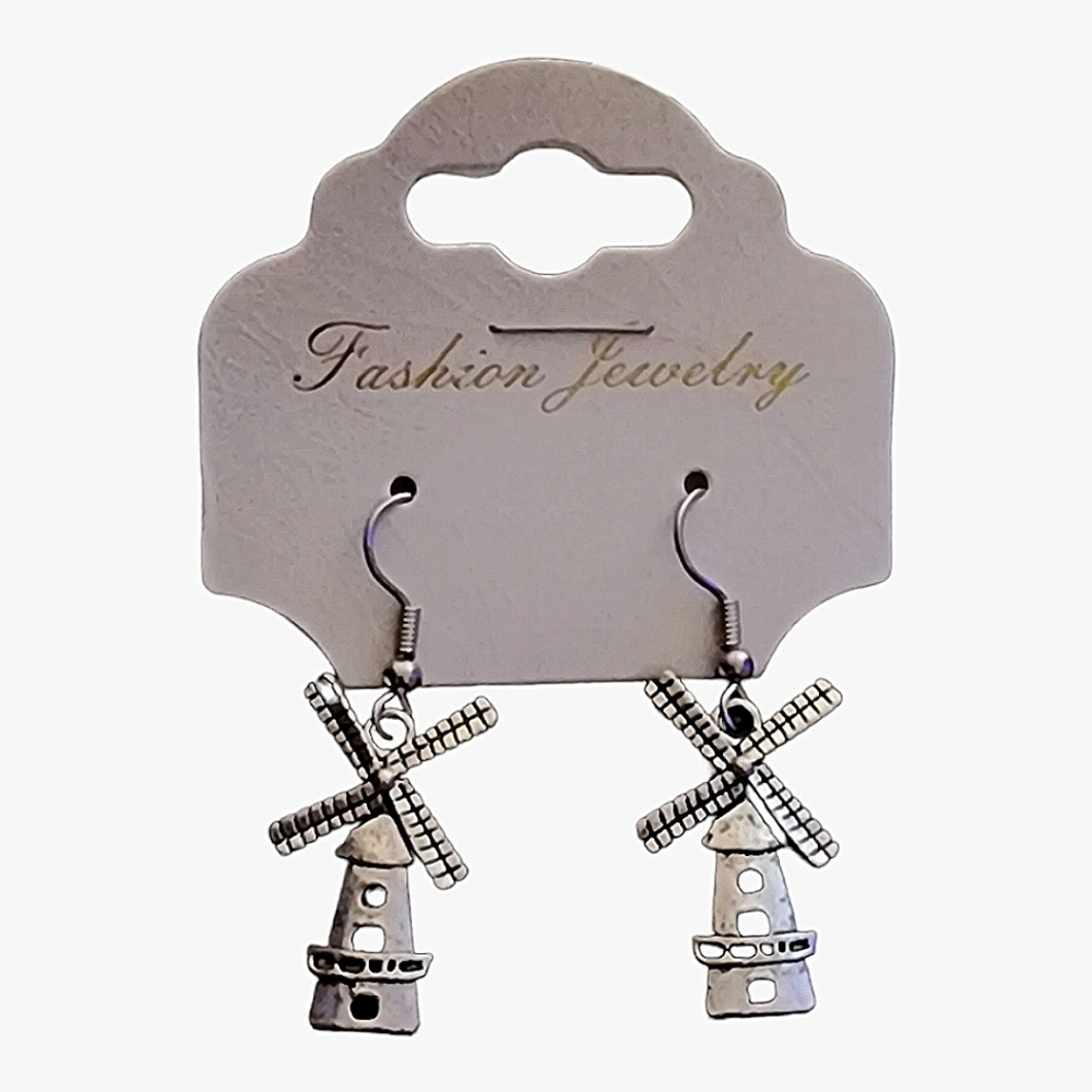 💖 Handmade Windmill Charm Earrings